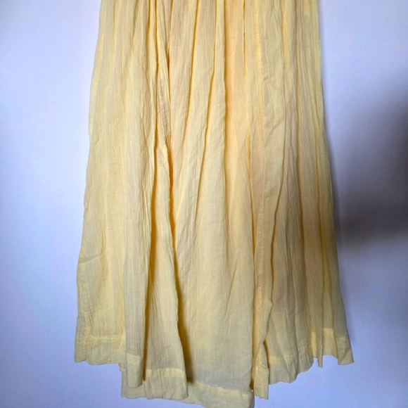 Free People Feeling Bonita Cotton Midi Dress Yellow Size XS NWT - Picture 8 of 11